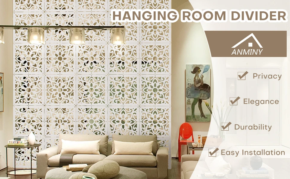 Hanging Room Divider Flower-1