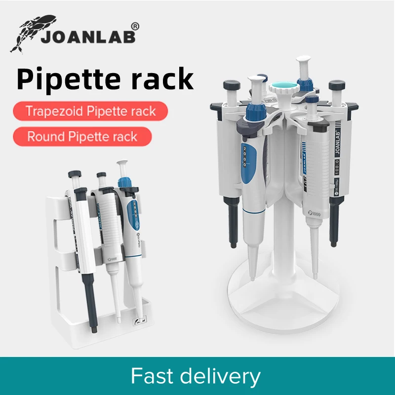 JOANLAB Laboratory Pipette Rack Trapezoid Pipette Stander And Round