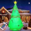 7FT Inflatable Christmas Tree Outdoor Christmas Decorations with Build in Bright LED Lights With Remote For Garden Lawn Party 6