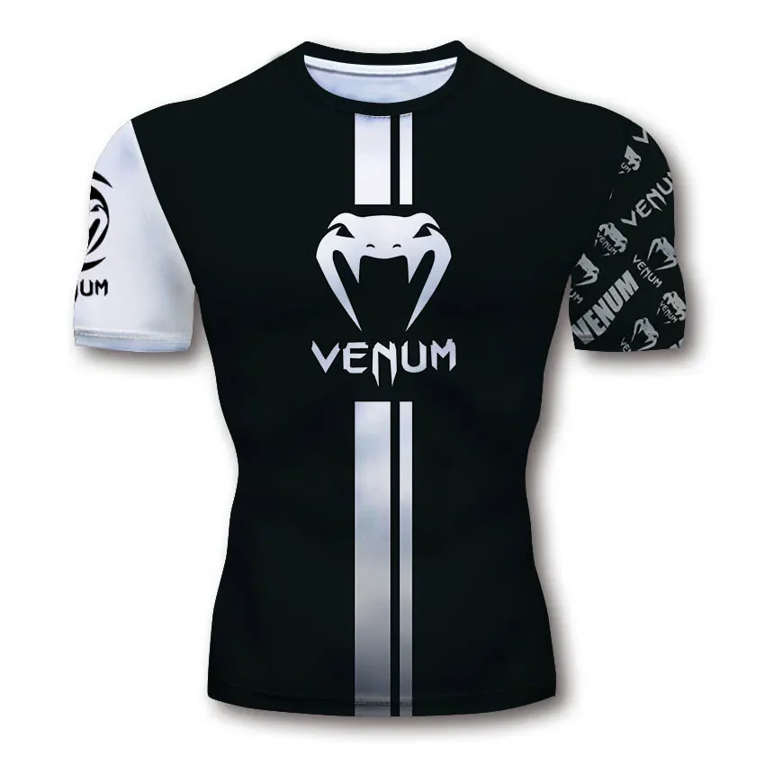 

Mma- Jersey de Boxeo de compresion Transpirable para hombre, traje de Viper Muay Thai Nine Jiu Jitsu Rashguard Kickboxing, sudad