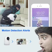 iCsee 3MP 2,4GWiFi защита безопасности двустороннее аудио Крытый радионяня для домашних животных домашняя камера обнаружение движения — изображение 5