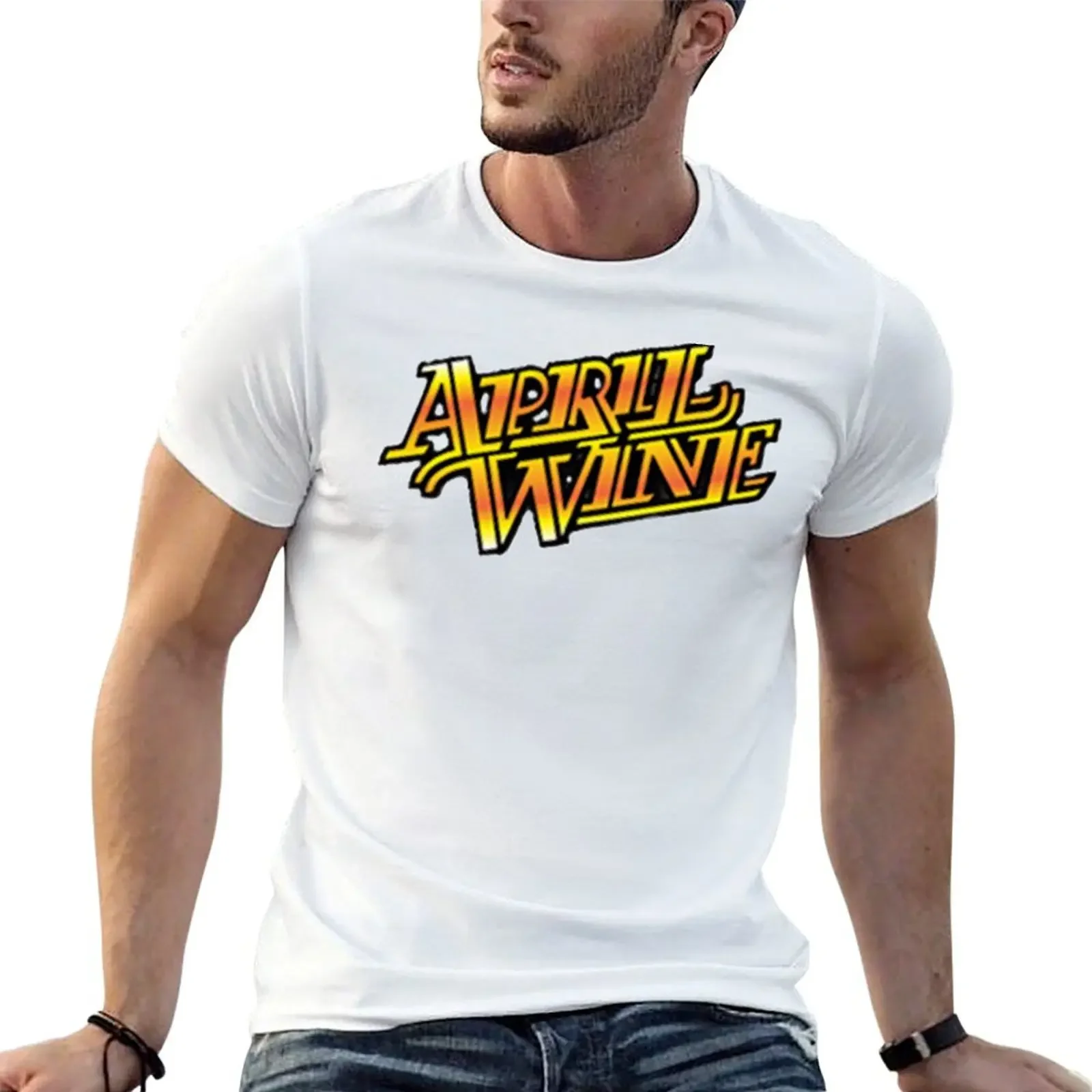 

April Wine Rock T-shirt blanks plain plain t shirts men
