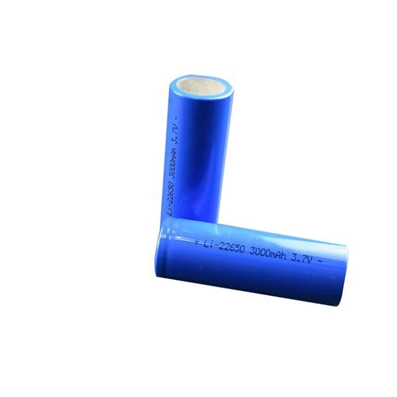 

China top sale 3.7v 22650 li-ion battery 3000mah 3c rates for flash light