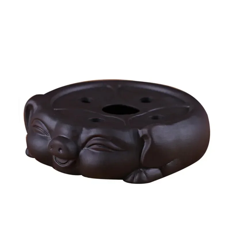 Chinese Purple Clay Tea Set Supplies Handmade Teapot Base Purple Sand Animal Model Tea Tray Traditional Tea Accessories