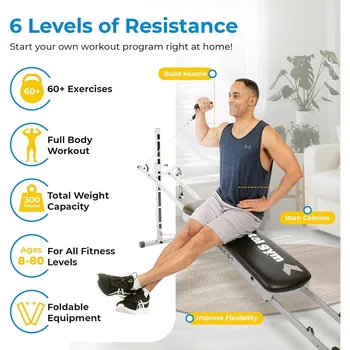 APEX Versatile Indoor Home Gym Workout Total Body Strength Training Fitness Equipment 2