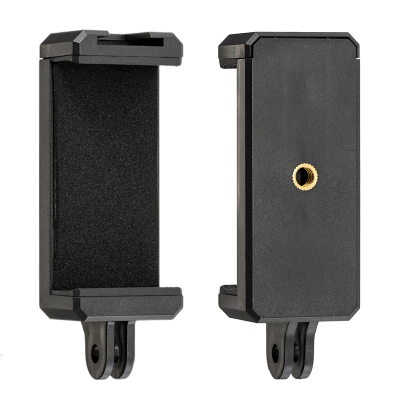 Phone Tripod Tripod Fix Mount With Cold Shoe Mount Mobile Phone Clip 1/4 Screw Hole Adapter Holder For iPhone 13 Xiaomi LED Video Light Flash