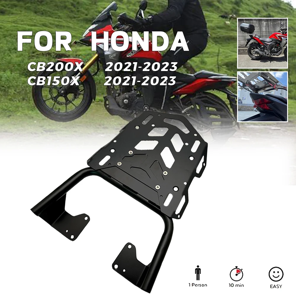 

For HONDA CB150X CB200X CB 150 200X 2021-2023 Rear Carrier Luggage Rack Tailbox Fixer Holder Cargo Bracket Tailrack Kit