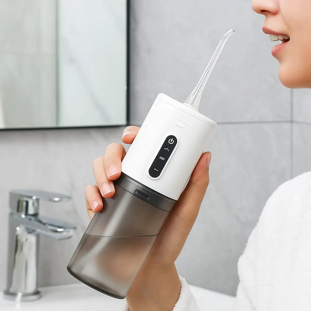 전문가용 USB 충전 구강 세정기 딥 클린 3단계 펄스 치아 클리너 휴대용 치과 세정기 가정용