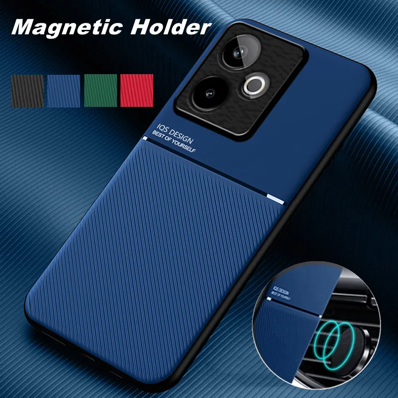 Rugged Non-Slip Protective Cover with Built-in Car Magnetic Holder