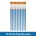 10 PCS Flat Brushs