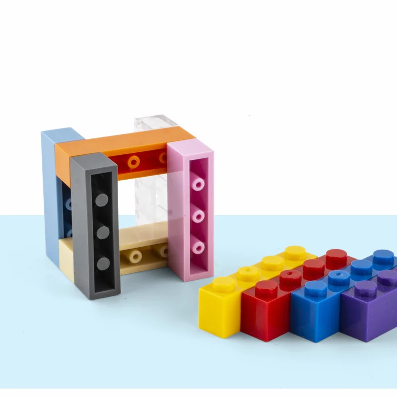 작은 입자 3010 높은 벽돌 1x4 빌딩 블록 부품, DIY 블록, 창의적인 선물 성 장난감과 호환 가능, 100g