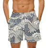 Man's Beach Shorts Swim Sportswear Boardshorts Wave 3D Print Fitness Short Pants Male Oversized Gym Trunks Surf Board Swimsuit 3