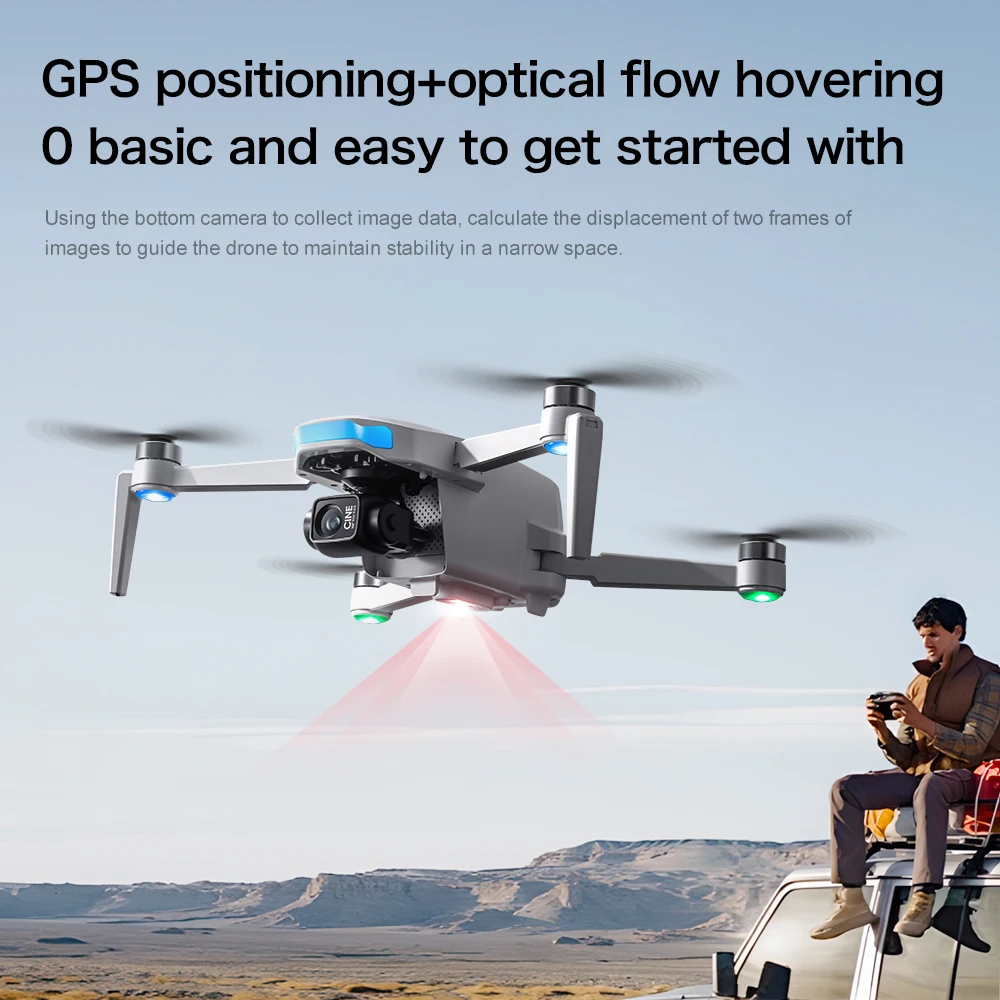 S-X1 Drone GPS di fascia alta Fotocamera professionale 8K con schermo Trasmissione di immagini digitali da 10 km Quadcopter RC senza spazzole con giunto cardanico a 3 assi - immagine 5