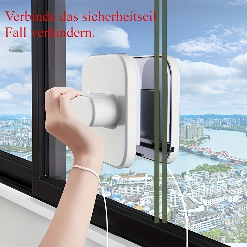 Double sided glass cleaner for household high-rise buildings, window cleaner for wiping water and cleaning windows