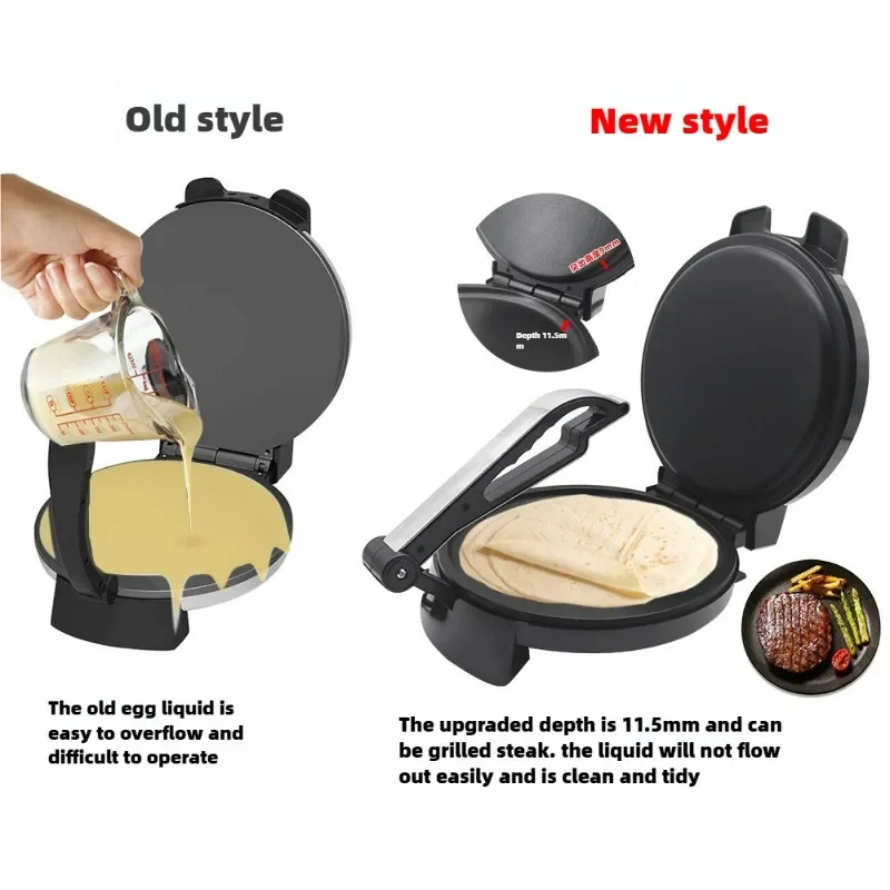 Egg roll maker, pancake spring roll maker, electric cake pan, home breakfast maker, pizza machine, baking pan 2