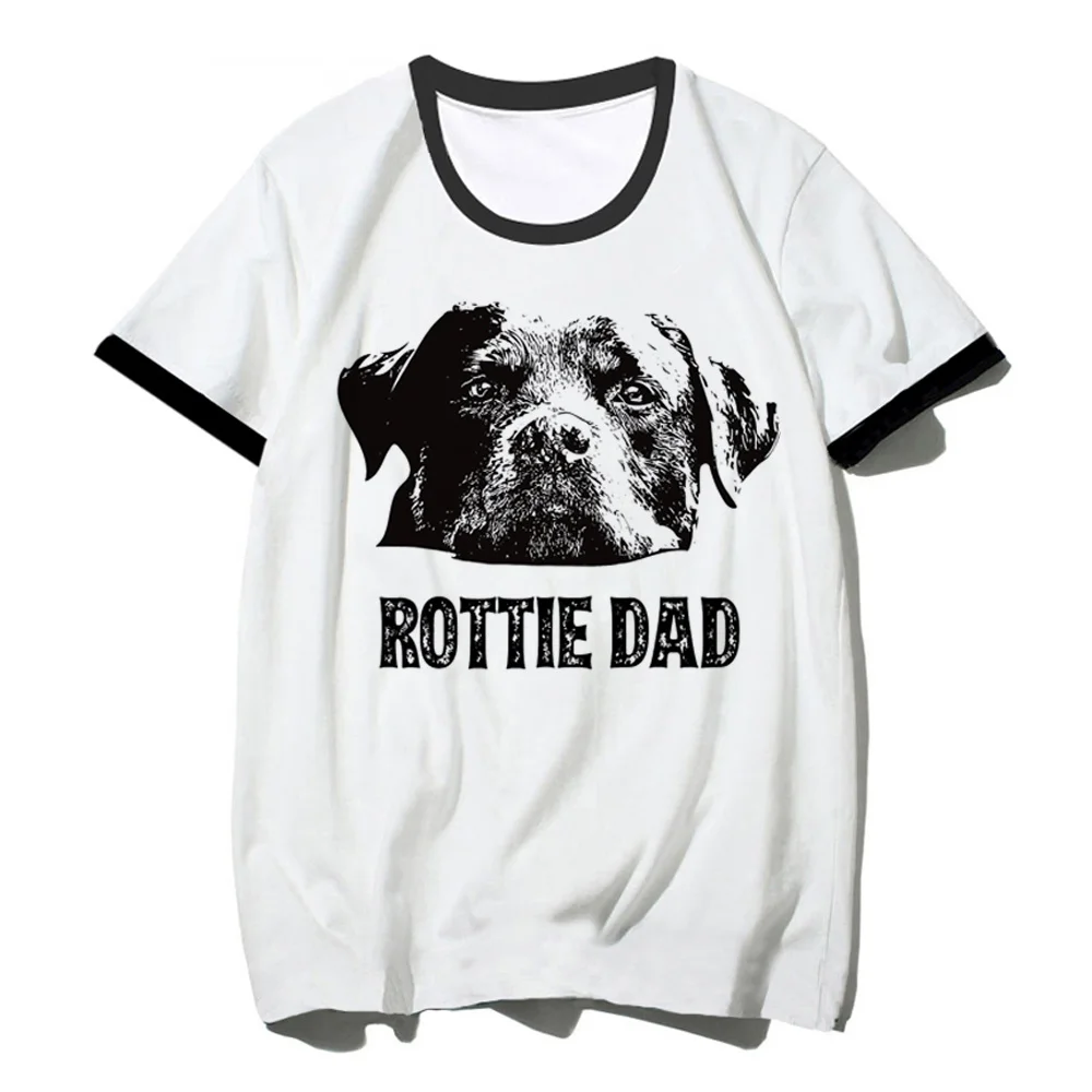 

Футболка rottweiler, женская футболка с графическим рисунком, Женская забавная одежда в японском стиле Харадзюку