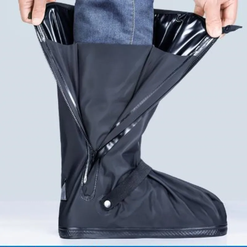 Rain boots set of waterproof antiskid shoes high water outdoor rain more rain and snow resistant silicone rubber boots reflectiv