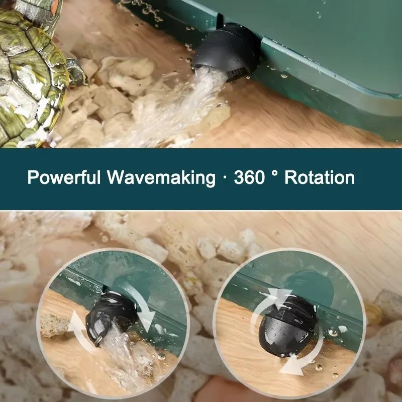 Turtle Aquarium Filter Low Water Suction Cycle 5 in 1 Wave Pumping Water Purification Quality Deodorisation