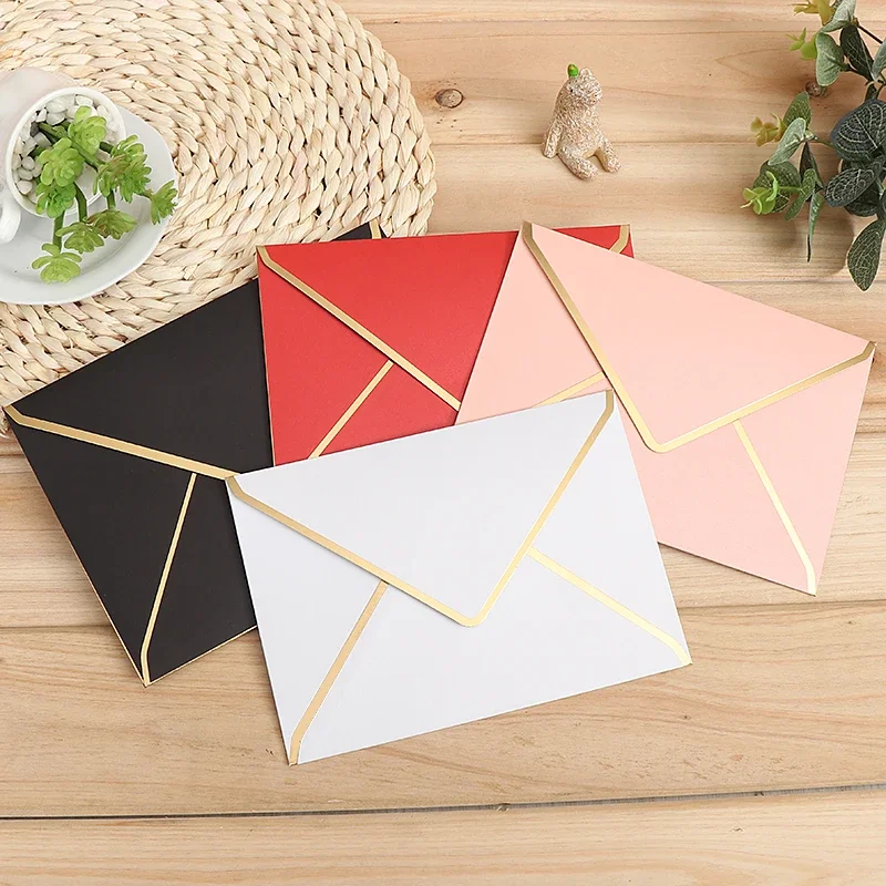 

Business Envelope Pearl Paper High-end Western Style Creative and Beautiful Wedding Invitation Envelope Gift Envelope