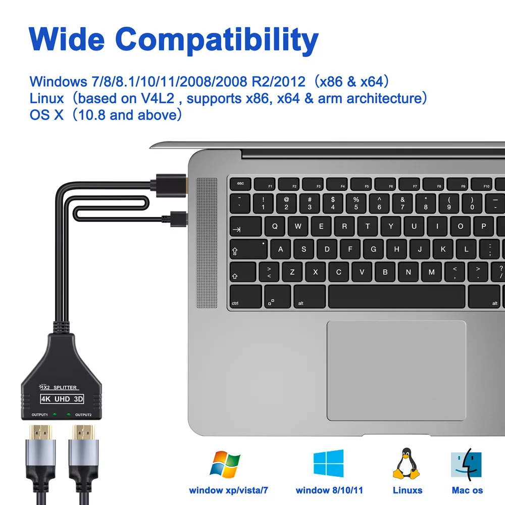 TV ڽ  Ϳ HDMI й, 1 in 2 out   VGA ̺, 1 to 2 DVI 24 1 to hdmi 2 , 15m, HDTV 4K, 30Hz