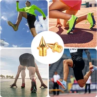 120 PCS 1/4Inch Stainless Steel Track And Cross Country Spikes Golf Shoe Spikes With Spike Wrench, Replacement Spikes 2