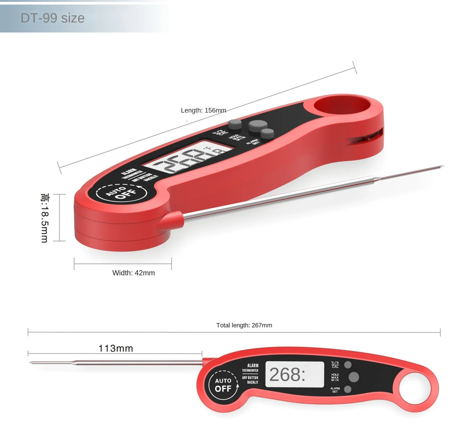 Household barbecue and baking kitchen meat folding portable digital thermometer probe digital thermometer,digital kitchen thermometer,barbecue thermometer,meat thermometer,probe thermometer,digital meat thermometer