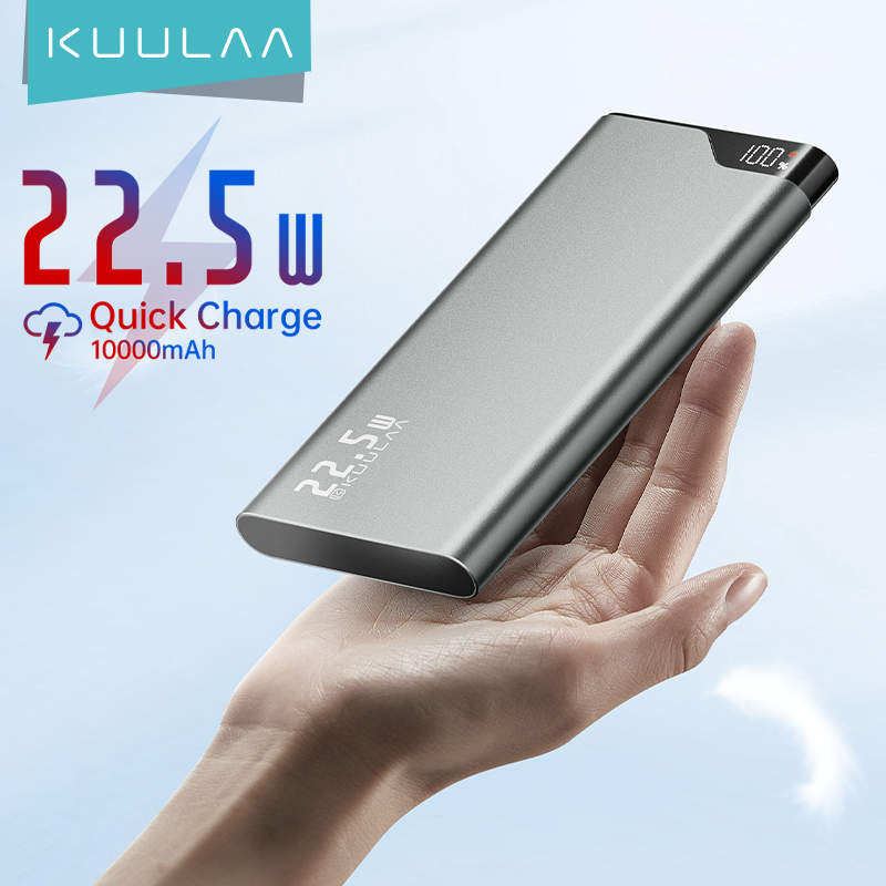 KUULAA 22.5W Power Bank 10000mAh Portable Charger PowerBank Fast Charging External Battery For iPhone16 15 14 Xiaomi poweer bank