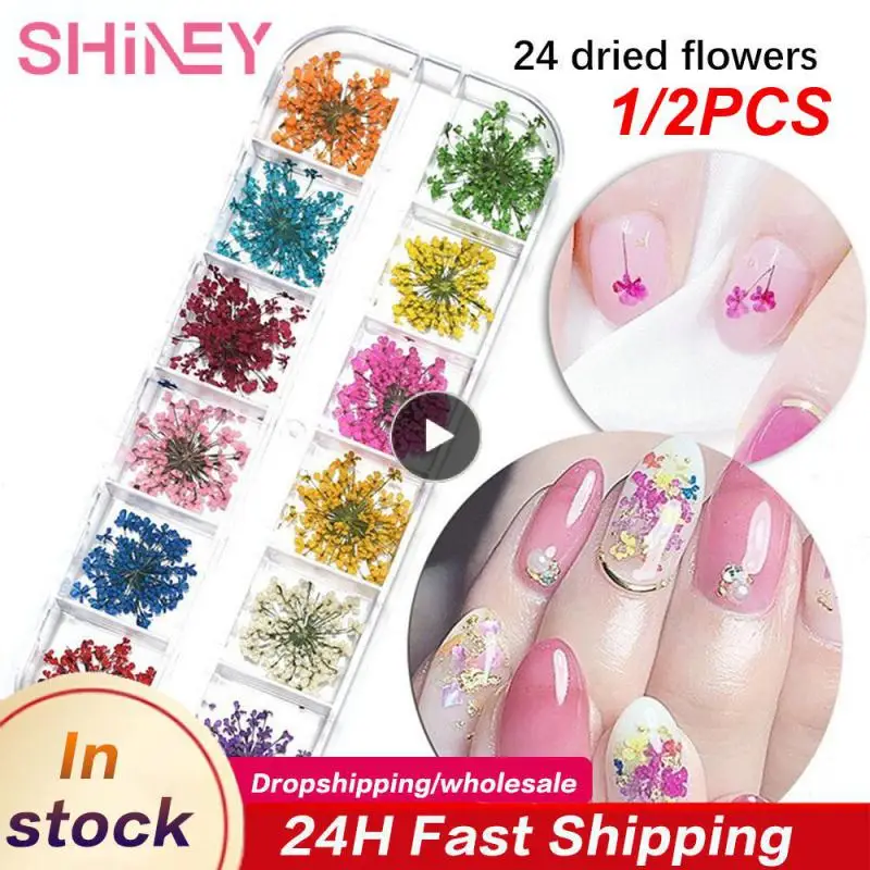 1/2 шт., декоративные цветы для ногтей