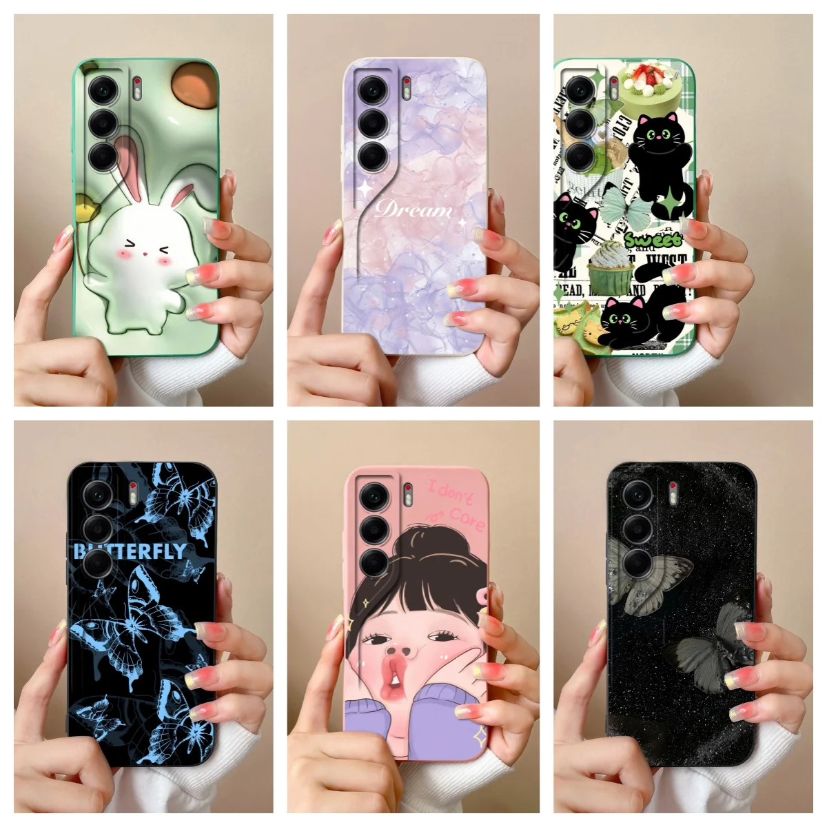 Funny Cat Silicone Soft Camera Protective Phone Case Cover