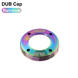 Enhanced Bike Crank Arm Cover and Locking Screw Cap (DUB Cap Rainbow)