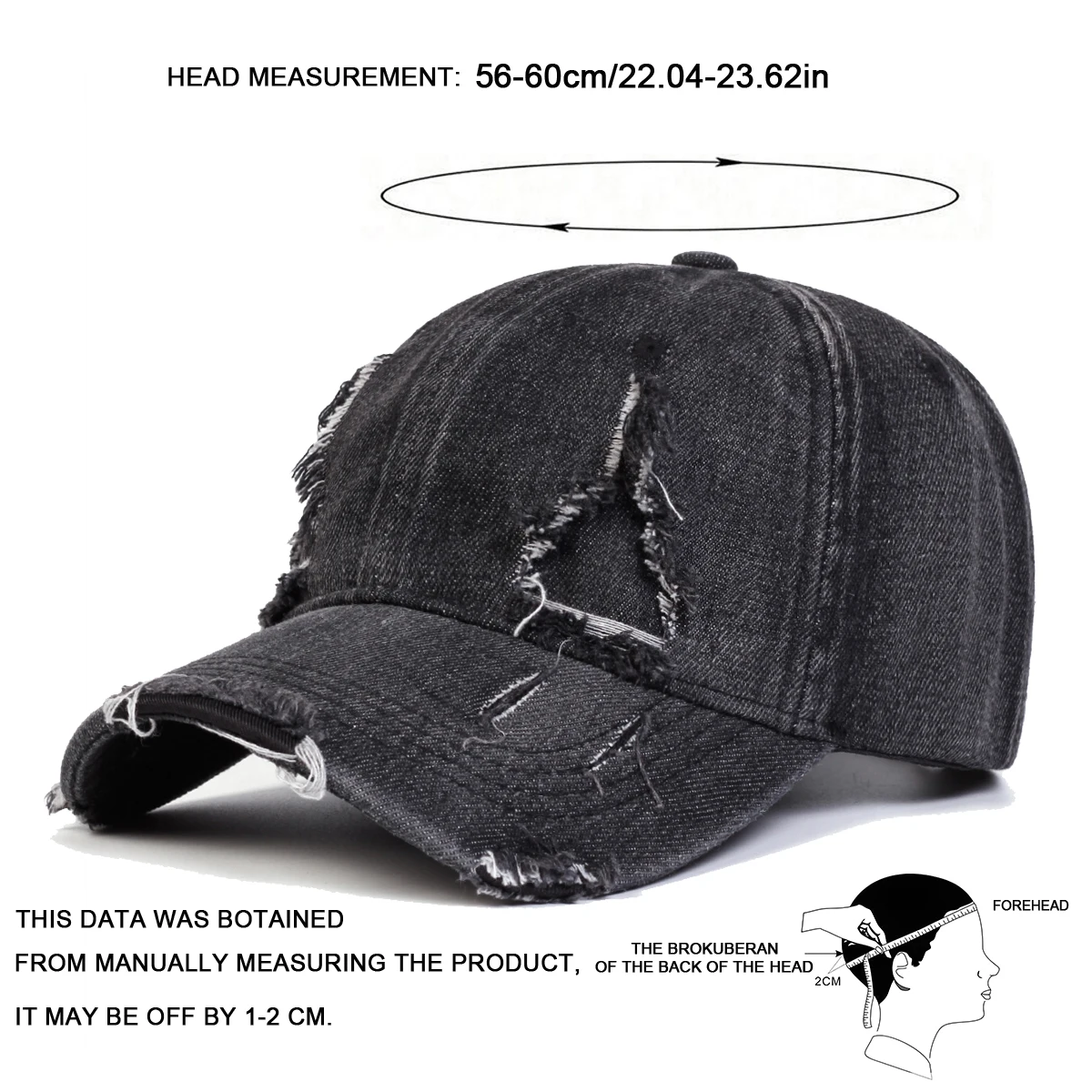 Unisex Dreieckige Lochmuster-Cowboy-Baseballkappen Frühling Herbst Outdoor Sonnenschutz-Hut Verstellbare Lässige Trucker-Mützen – Detail 7