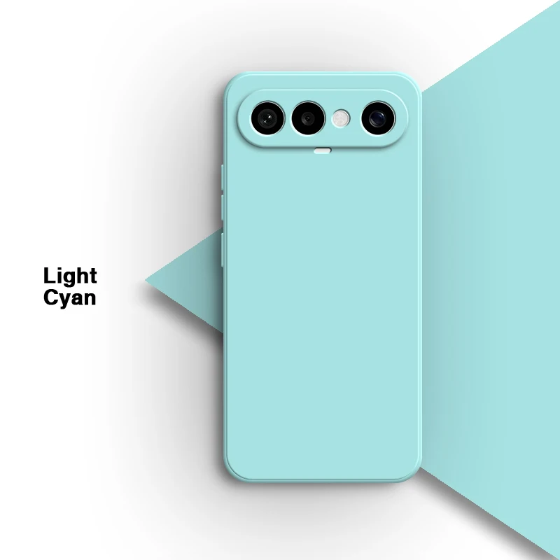 Premium Soft Silicone Phone Case with Internal Flocking and Square Design