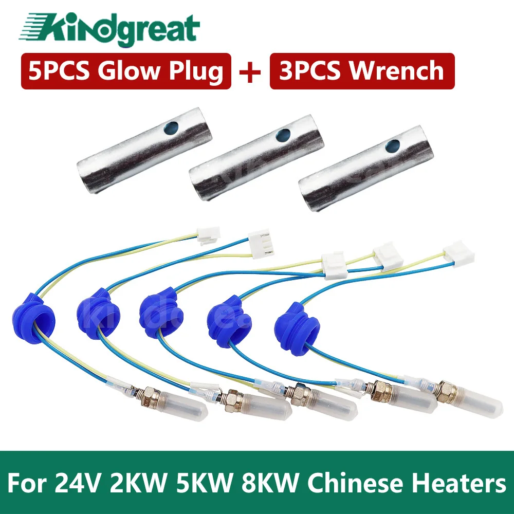 5 Pcs 24v 2kw 5kw 8kw Chinese Parking Heater Glow Plug Igniter Plug