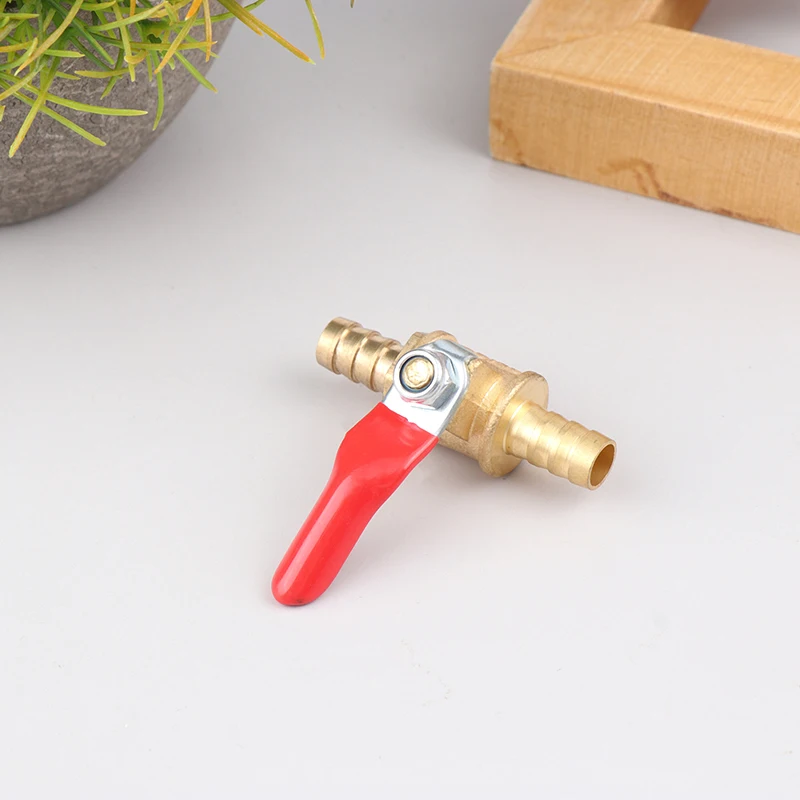 

Red handle small valve switch double end air compressor mechanical equipment pipeline closure ball valve fittings