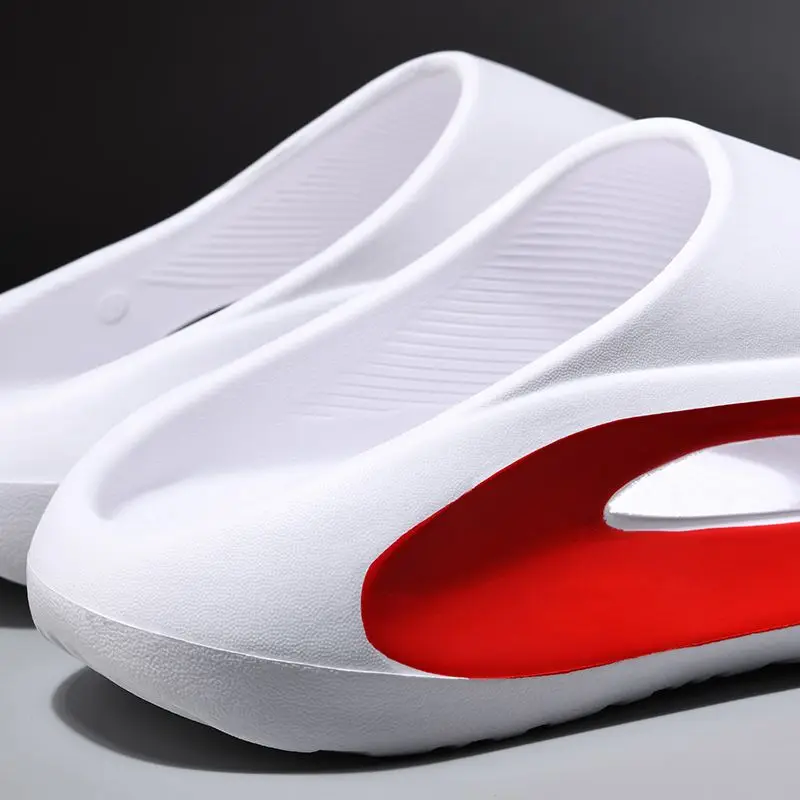 New Stylish Men's Slides Cloud Slippers Outdoor Soft Sole Comfortable Men Beach Fashion Sandals for Unisex Massage Shoes 36-45