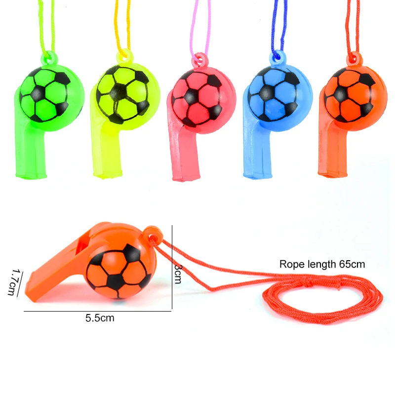 Noise Maker Sports Toy para Crianças, Apitos De Festa De Futebol, Tema De Futebol, Favores De Festa De Aniversário, Pinata Filler, Meninos Prêmios Presentes, 10Pcs