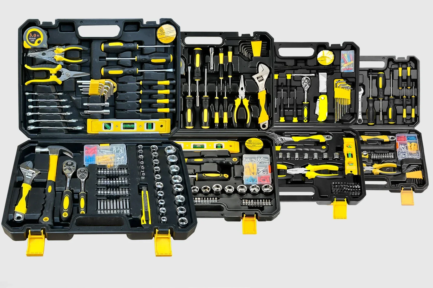 118pcs Set household hardware hand tool set Automotive maintenance set toolbox