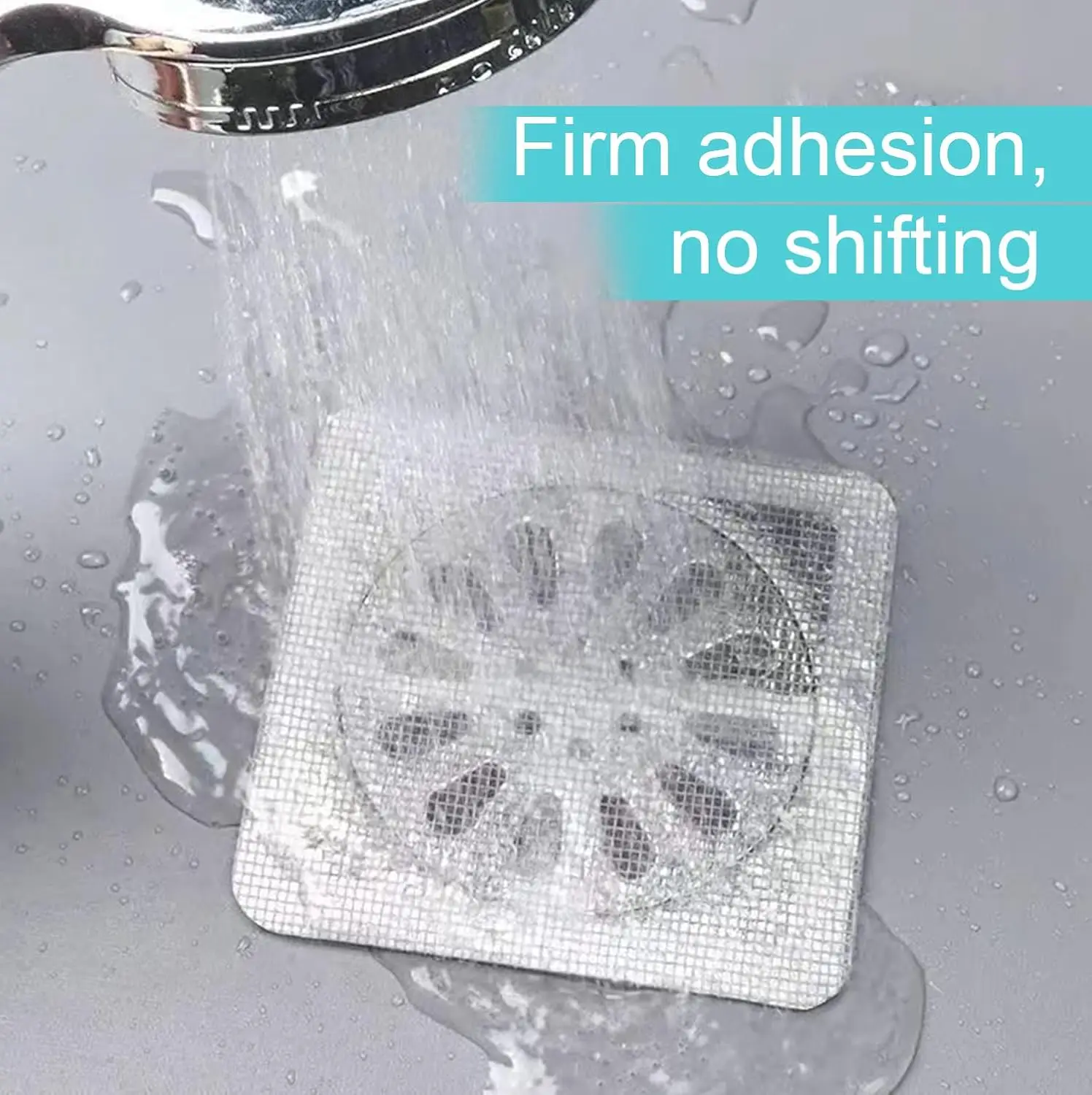 10/30/50/100 PCS Disposable Shower Drain Hair Catcher Floor Drain Sticker For Bathroom Bathtub Sink Kitchen Mesh Cover