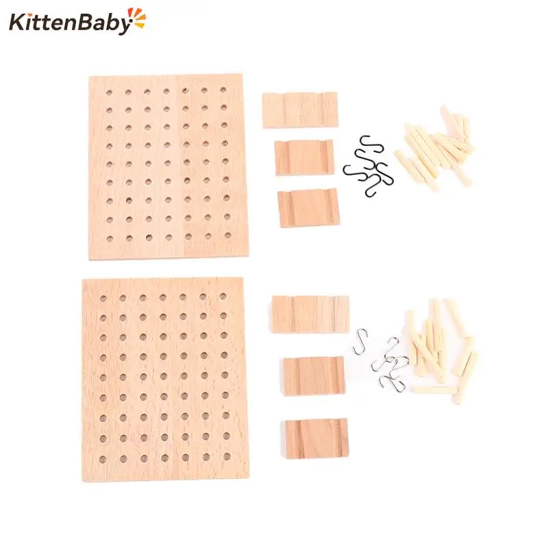 

1 Set 1:12 Dollhouse Miniature Wooden Hole Board Storage Rack Furniture Accessories Doll House Toys For Children