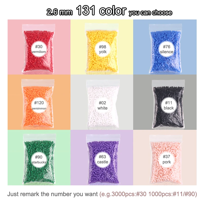 Vibrant 225-Color Iron Beads Set for Kids - 1000 Pcs Creative DIY Craft Kit