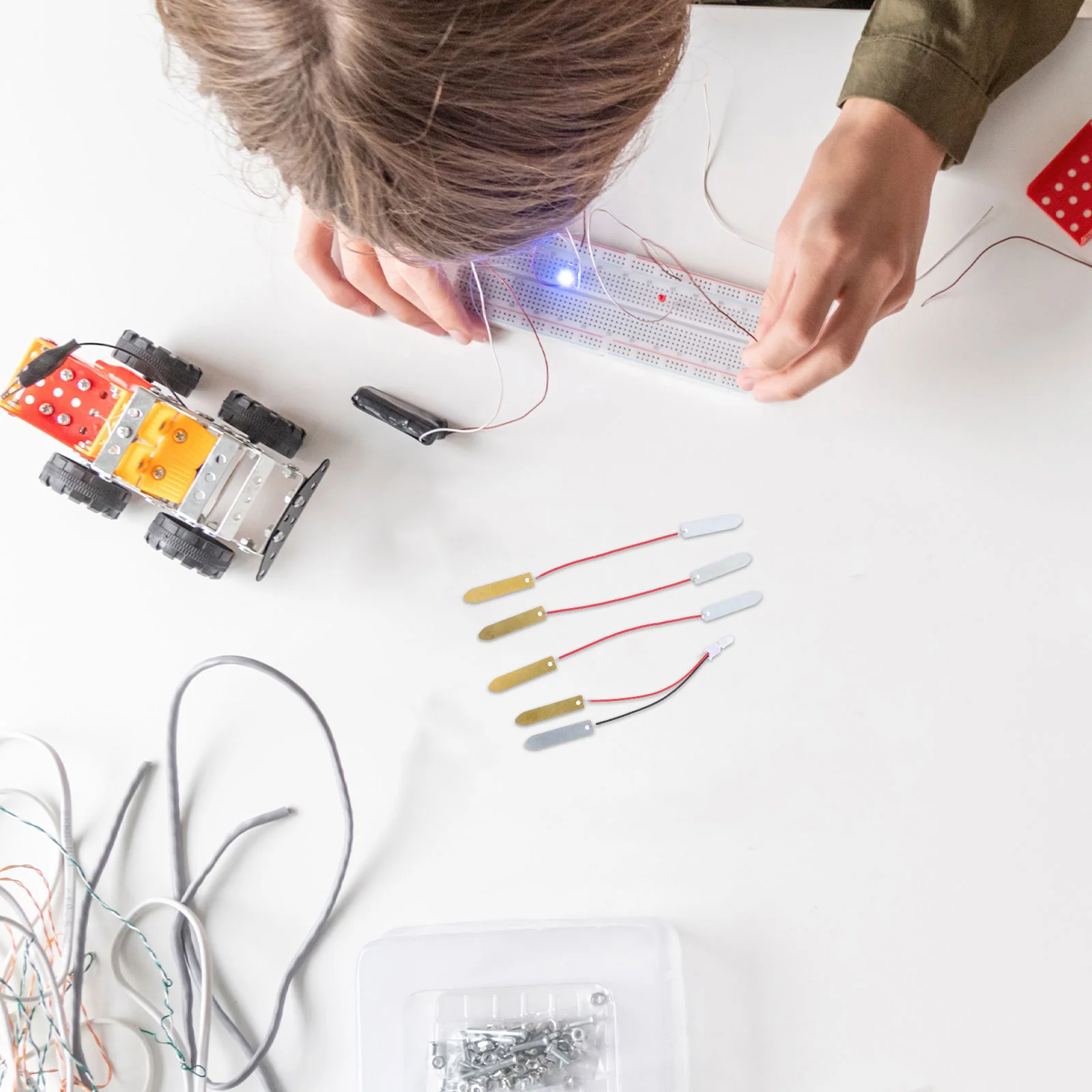 Fruit Material Electronics Kit for Children Science Experiments Electrical Circuit Electricity Pupils