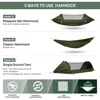 3 in 1 Function Parachute Portable Hammock with Mosquito Net,Double & Single Hammocks Tent for Travel Outdoor Indoor 2