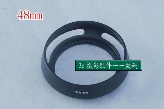 Paraluce In Metallo Da 48Mm Per Lenti Con Filettatura Del Filtro Da 48Mm, Per Fotocamera Canon Ql17 Giii, Lenti Leica R35 F2/F2.8, R50 F1.4 Ecc.