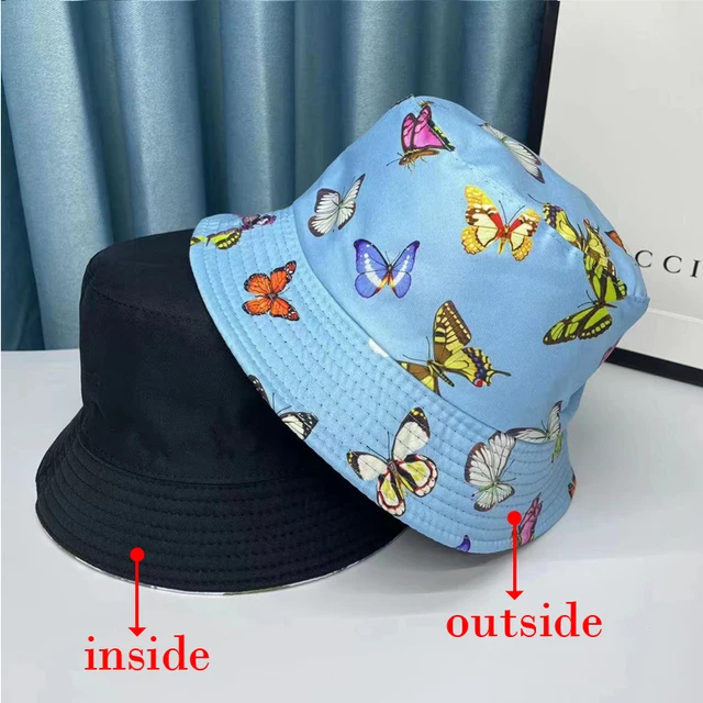 GUCCI 2024 SS Cotton bucket hat with chin strap (747319 4HAY0 4177)