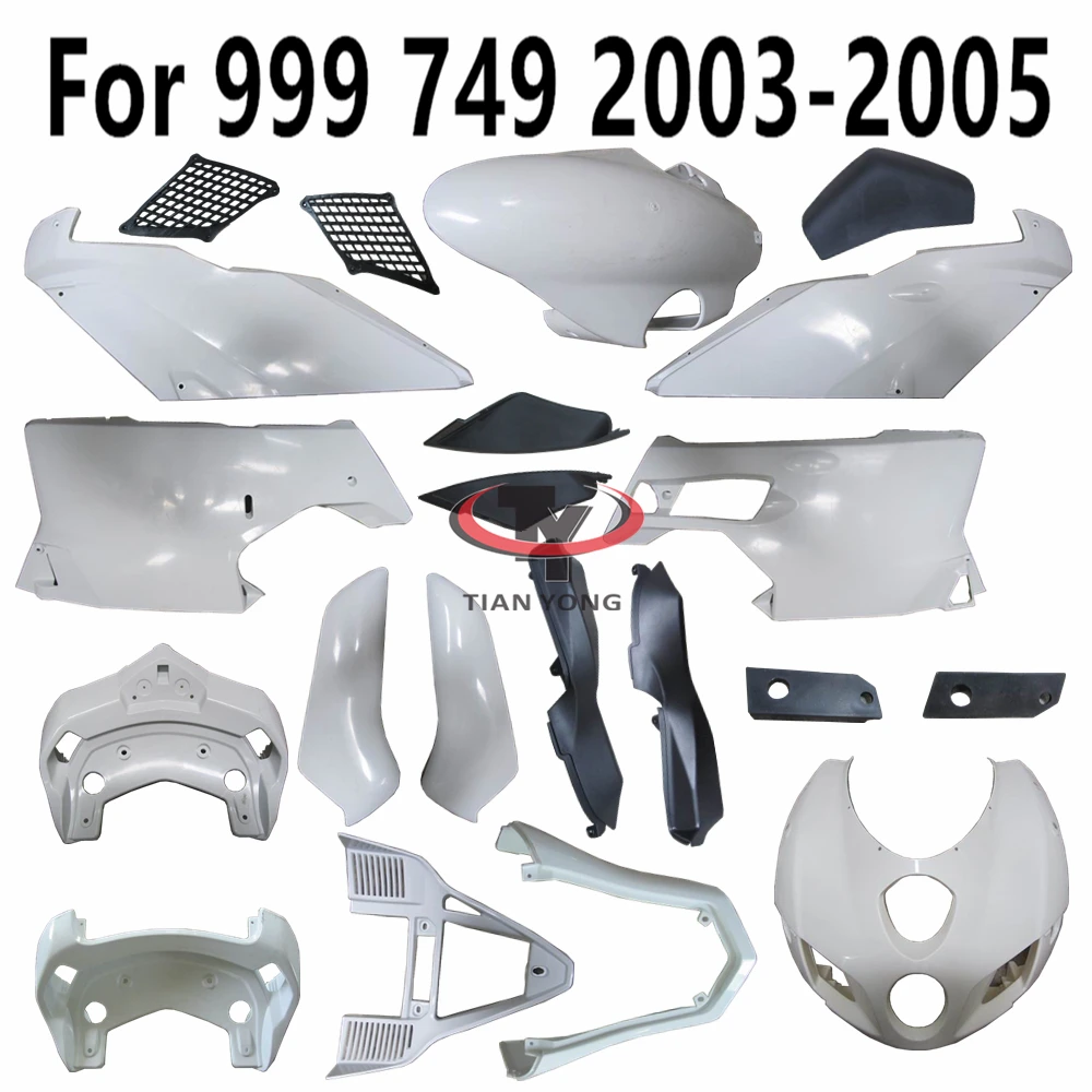 Unpainted Bodywork Motorcycle For Ducati 999 749 2003-2005 Fairing Accessories Pack left and right Components