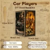 Book Nook Kit Classic Car F1 DIY Wooden Puzzle Bookshelf Insert Decor Dollhouse Model Bookend Building Home Decoration Gifts 3