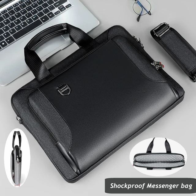 Sac messager antichoc pour ordinateur portable 13.3,14,15.6,17.3 pouces, porte-documents pour homme et femme, étui à bandoulière pour ordinateur portable Macbook, livraison directe 1