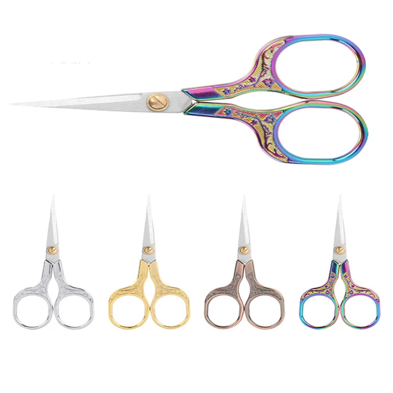 

Plum Blossom Retro Scissors Jewelry DIY Making Scissors Sewing Scissors Needlework Household Tailor Scissors Handicraft Tools