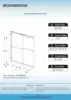 Woodbridge Frameless Sliding Shower Door, 56"" - 60"" Width, 76"" Height, 3/8"" (10 Mm) Clear Tempered Glass With Shatter 5