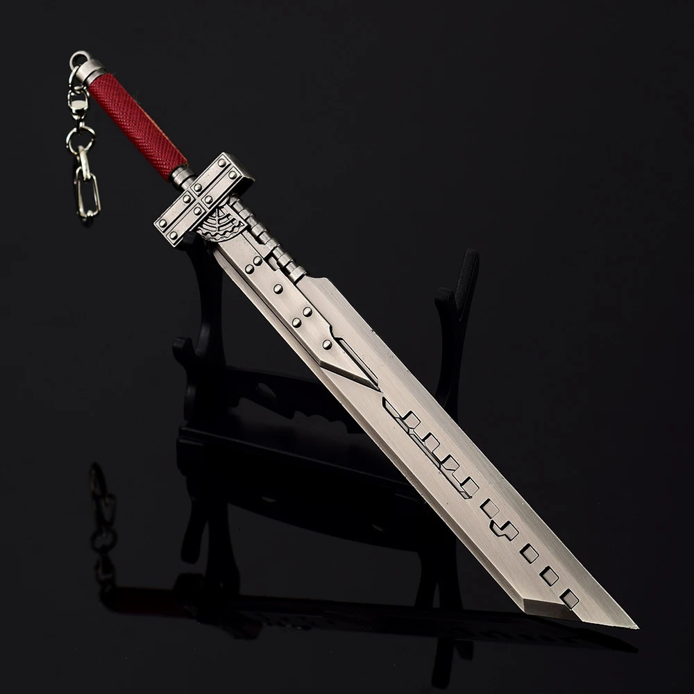 22cm Cloud Strife Buster Sword Keychain for Men Final
